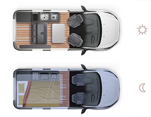 Campervan CITY CAMP SELECT - Grundriss