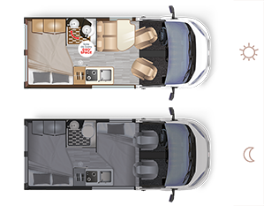 Campervan D43 SELECT - Grundriss