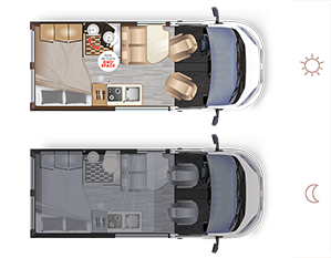 Campervan D43 UP SELECT - Grundriss